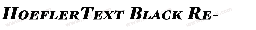 HoeflerText Black Re字体转换